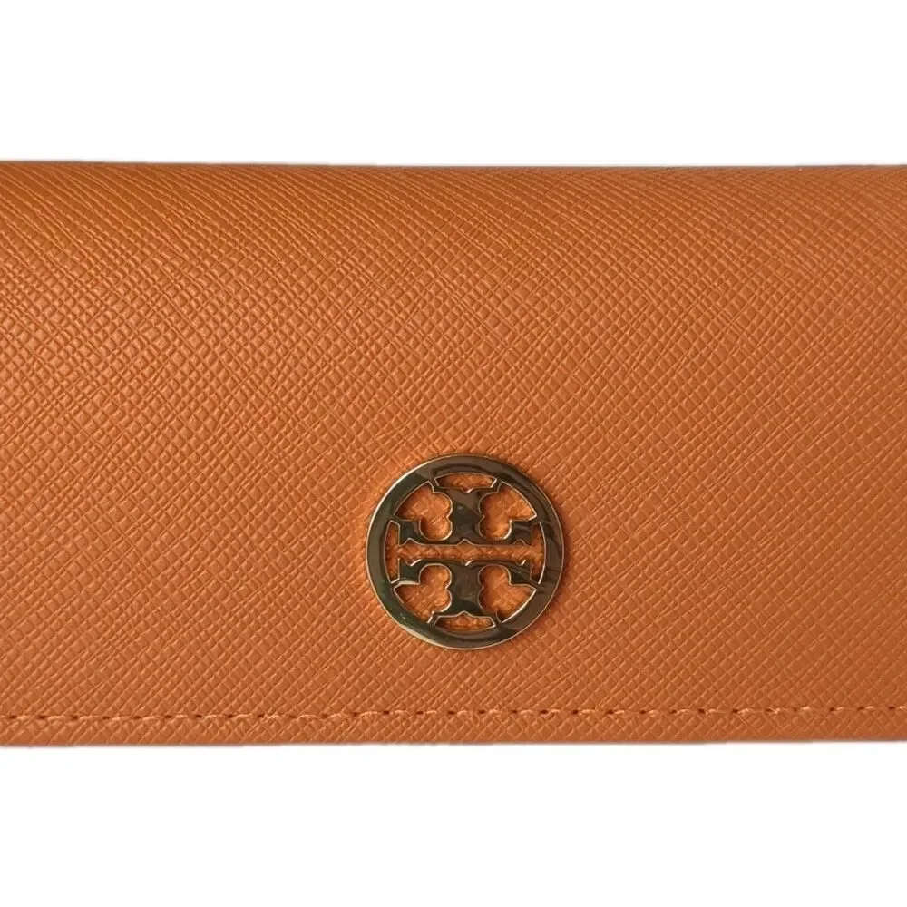 Tory Burch Authentic Eyewear Eyeglasses Holder Sunglasses Case Logo Orange